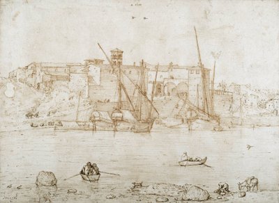 Vista da Ripa Grande em Roma de Pieter Brueghel the Elder