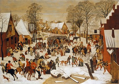 Uma cena de inverno com o massacre dos inocentes de Pieter Brueghel the Younger
