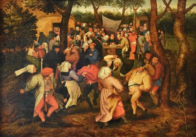 Holandês: Dança de Casamento Camponesa de Pieter Brueghel the Younger