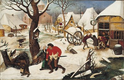 Retorno da pousada de Pieter Brueghel the Younger