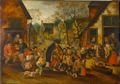 The Blind Hurdy-Gurdy Player, c. 1610. de Pieter Brueghel the Younger