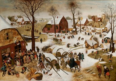 O Censo em Belém A Numeração em Belém, Início do 17º cen... de Pieter Brueghel the Younger