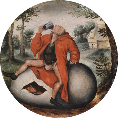 O bêbado em cima de um ovo. de Pieter Brueghel the Younger