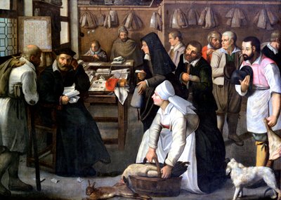 A venda da natureza, c1584-1637 de Pieter Brueghel the Younger