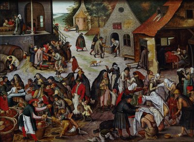 As Sete Obras da Misericórdia de Pieter Brueghel the Younger