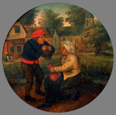 Provérbio flamengo não identificado, final do século XVI e XVII de Pieter Brueghel the Younger