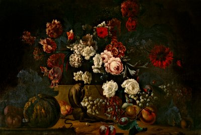 Natureza Morta (óleo sobre tela) de Pieter Casteels