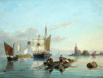 Na Ilha de Texel, Holanda de Pieter Christiaan Cornelis Dommelshuizen
