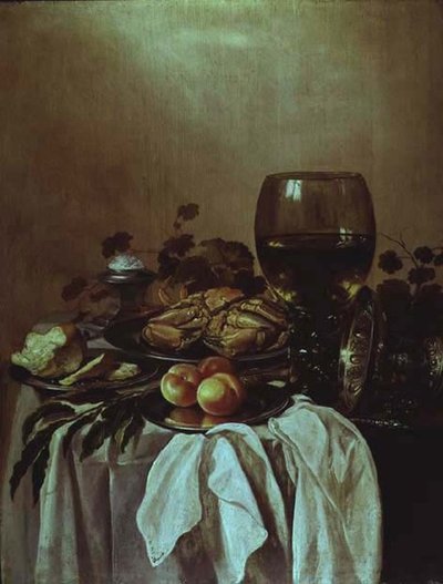 Natureza Morta com um Caranguejo de Pieter Claesz