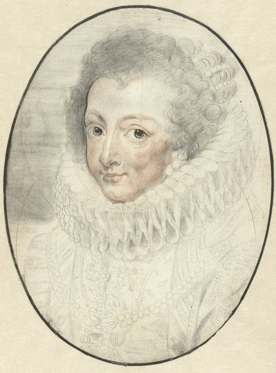 Retrato de Elizabeth, consorte de Filipe IV de Espanha de Pieter Claesz. Soutman