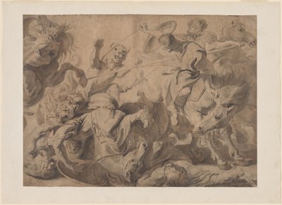 Caça ao Leão de Pieter Claesz Soutman and Sir Peter Paul Rubens