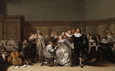 Uma empresa elegante, 1632 de Pieter Codde