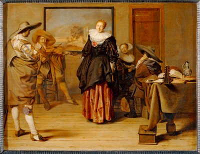 Aula de dança 1627 ... de Pieter Codde