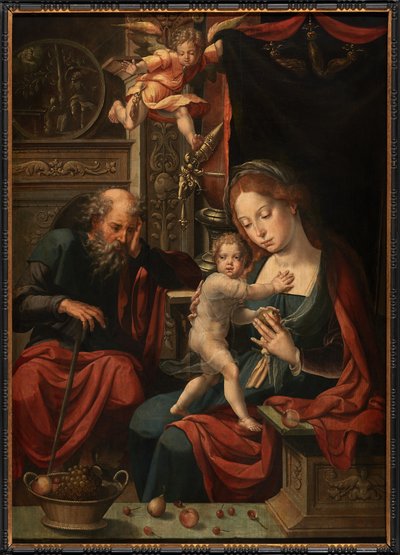 Sagrada Família (óleo sobre painel) de Pieter Coecke van Aelst
