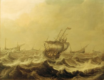 Navios na tempestade de Pieter Coopse