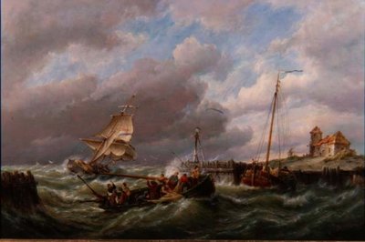Na Ilha de Texel, Holanda de Pieter Cornelis Dommerson