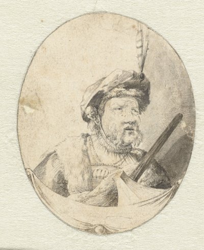 Busto de um homem em roupas orientais de Pieter Cornelisz. Verbeeck (possibly)