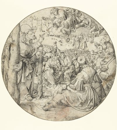 Pedro provoca a queda de Simão, o Mágico de Pieter Cornelisz. genaamd Kunst