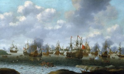 O ataque holandês ao rio Medway (Inglaterra), junho de 1667 de Pieter Cornelisz van Soest