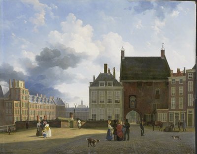 O portão da prisão e o lugar, Haia de Pieter Daniel van der Burgh