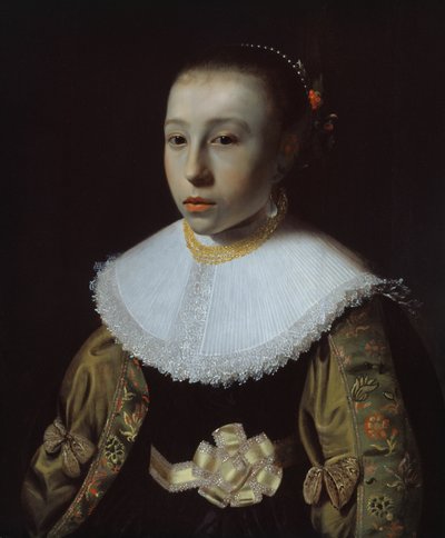 Retrato de uma jovem de Pieter Dubordieu