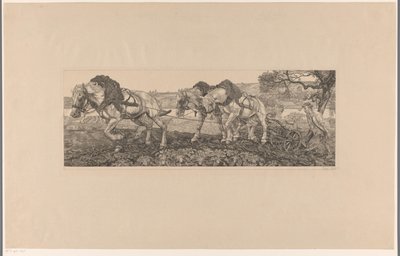 Arado de cavalos (título original) de Pieter Dupont (signed by artist)