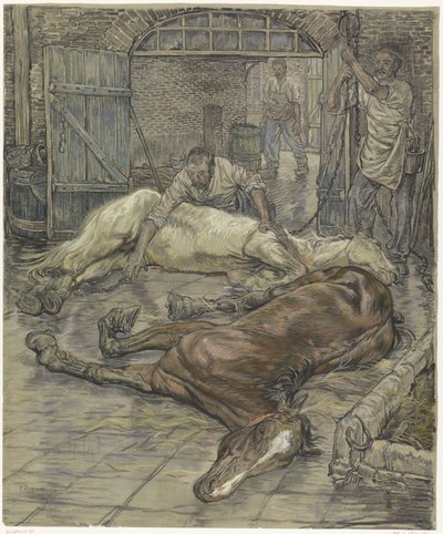 O abate de dois cavalos de Pieter Dupont
