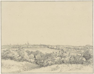 Vista de Haarlem, vista das dunas de Pieter Ernst Hendrik Praetorius