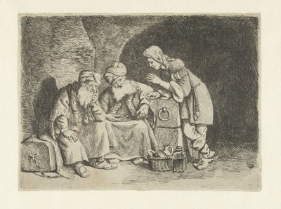 José explica os sonhos do padeiro e do copeiro de Pieter Fransz de Grebber