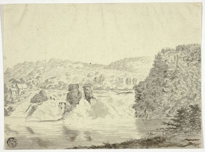 Cascata do Ródano perto de Schafhausen de Pieter Gaal