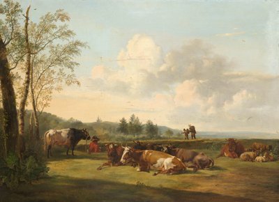 Paisagem com Gado de Pieter Gerardus van Os