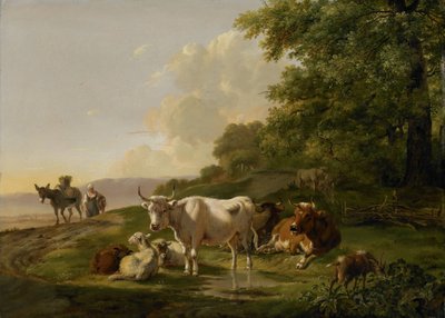 Paisagem com Gado de Pieter Gerardus van Os