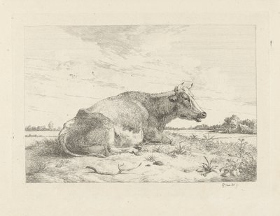 Vaca recortada com cardo de Pieter Gerardus van Os