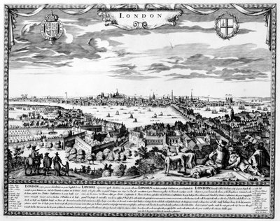 Vista de Londres, c.1700 de Pieter Hendricksz Schut