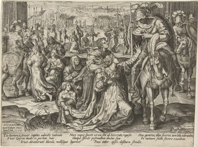 Reconciliação entre os Sabines e os Romanos
Representações da história romana (título da série) de Pieter Jalhea Furnius