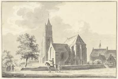 Igreja e Câmara Municipal em Heukelom de Pieter Jan van Liender