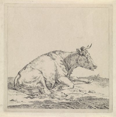 Vaca reclinada, à direita de Pieter Janson