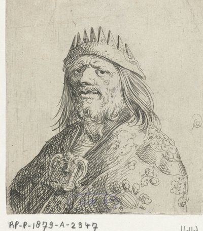 Busto de retrato de um rei de Pieter Jansz Quast