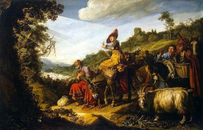 Abraão a caminho de Canaã de Pieter Lastman