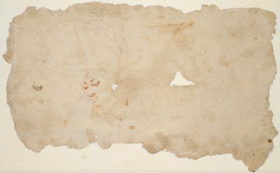 Agar e o Anjo (reto); Esboço do rosto de uma mulher (verso) de Pieter Lastman