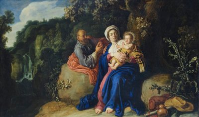 O resto no voo para o Egito de Pieter Lastman