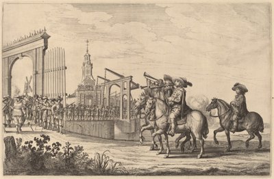 Entrada de Marie de Medici em Amsterdã [placa 1 de 6] de Pieter Nolpe