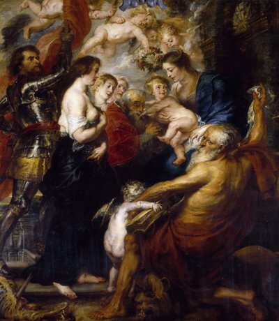 Nossa Senhora dos Santos, 1634. de Peter Paul Rubens