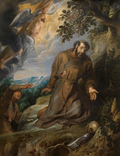 São Francisco recebendo os estigmas, ca 1630-1634. de Pieter Paul Rubens