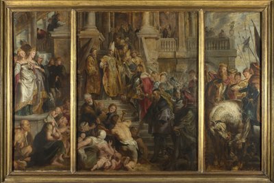 Esboço para Altarpiece alto, St Bavo, Ghent, 1612 de Peter Paul Rubens