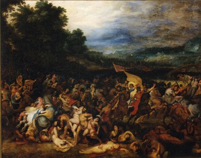 A Batalha das Amazonas Amazonomaquia, 1598. de Pieter Paul Rubens