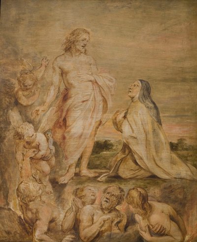 A Visão de Santa Teresa de Ávila, c. 1635. de Pieter Paul Rubens