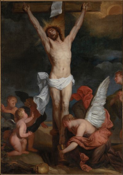 A crucificação, segunda metade do século XVII.. de Pieter Pauwel Thijs