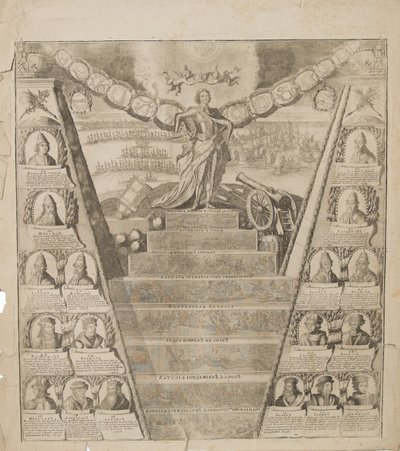 A Apoteose da Glória Militar de Pedro, 1717 de Pieter Pickaert