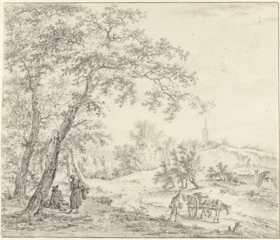 Paisagem da Holanda do Norte (Egmond em direcção a Castricum?) de Pieter Pietersz. Barbiers